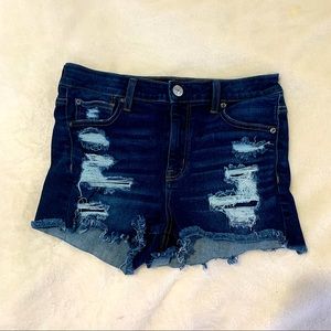 AMERICAN EAGLE OUTFITTERS Sz 10 Ripped Jean Shorts